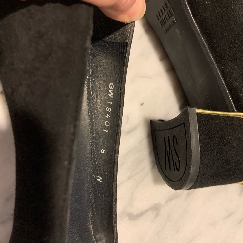 Stuart Weitzman Suede Block Heel Pumps - image 5